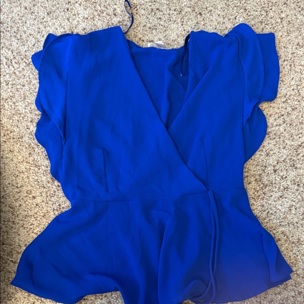 Monteau Royal Blue Women's Blouse